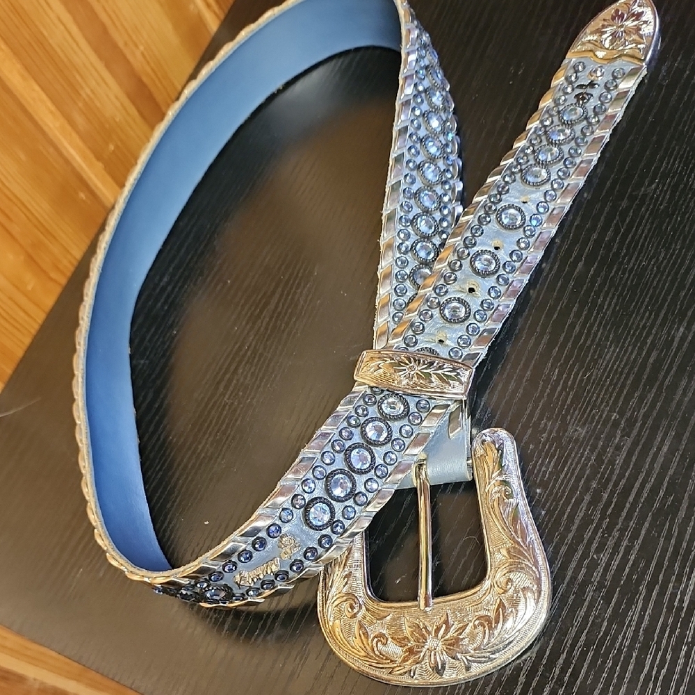 Kippys Blue Belt with Silver Buckle